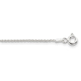 Sterling Silver 1.85mm Diamond-cut Rope Chain